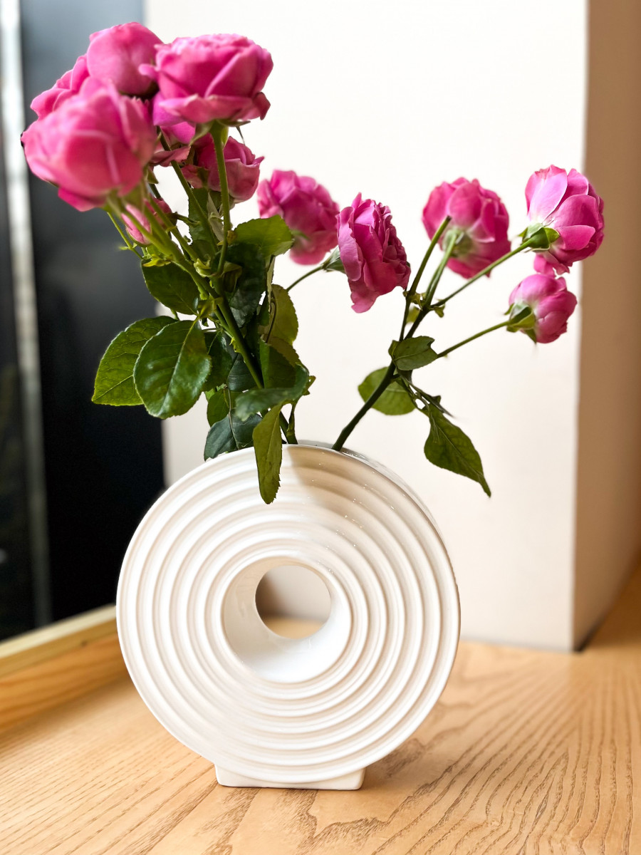 Декоративная ваза спираль