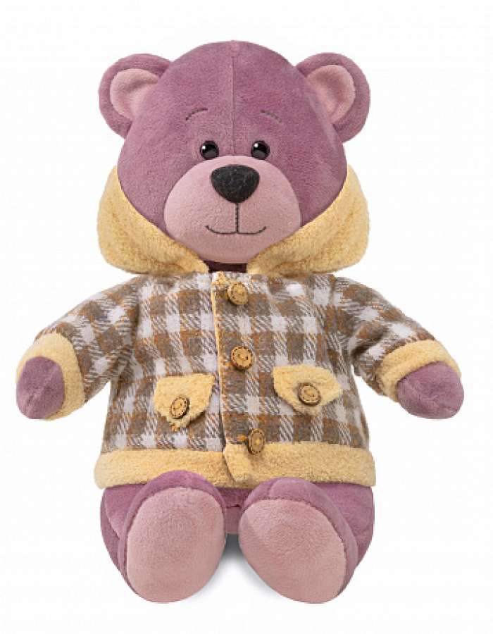 Мягкая Игрушка Ronny&Molly, Мишка Ронни в Клетчатой Толстовке, 21 см, в Коробке