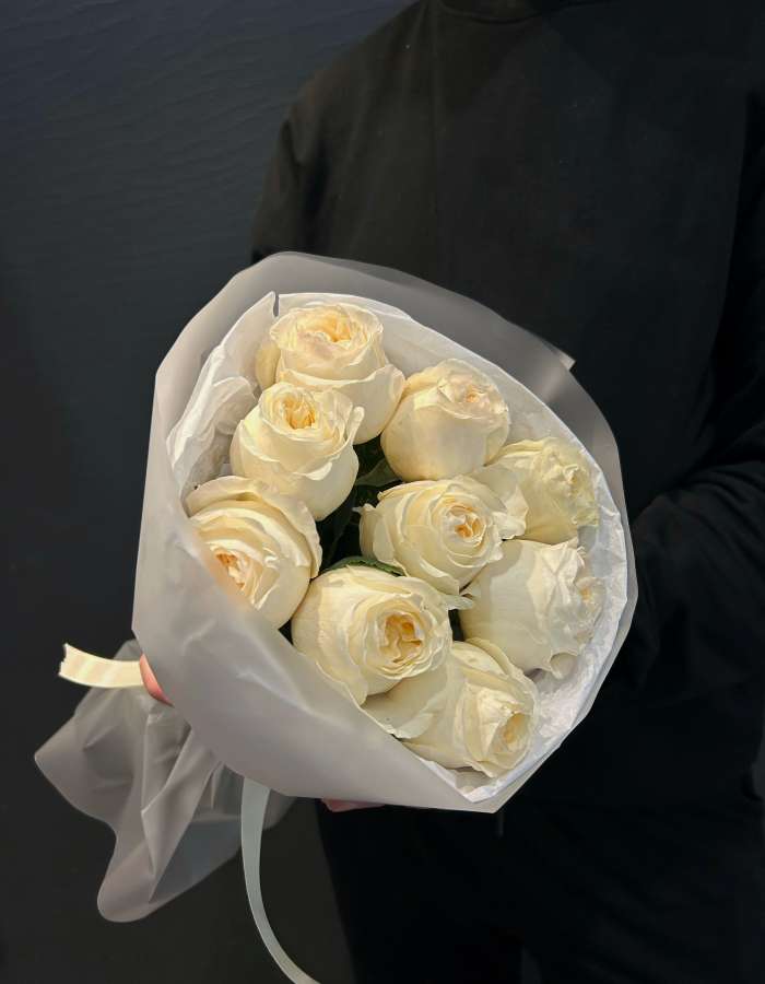 Букет из пионовидных роз Вики Гарден(Vicky Garden) "Клио"