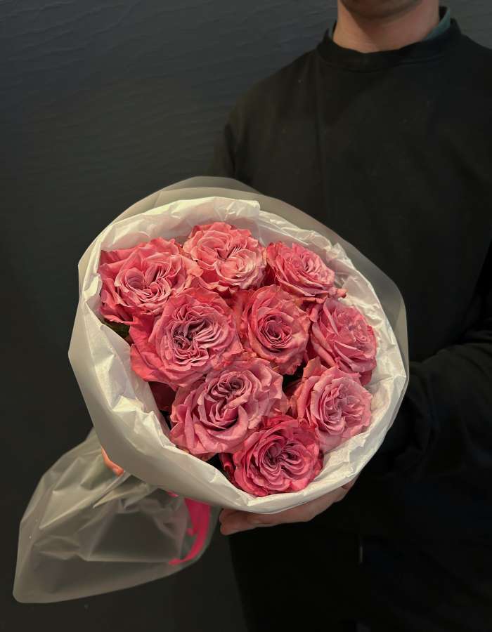 Букет из роз Кантри Блюз(Country Blue) "Розовый рай"