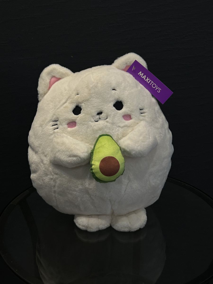 Мягкая игрушка, Котик с авокадо