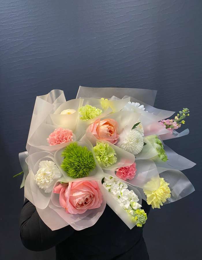 Букет в корейском стиле "Цветущий сад"